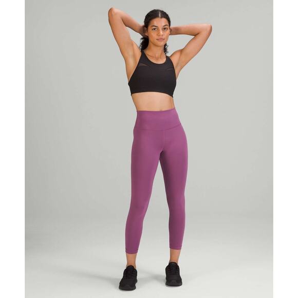 Lululemon Wunder Train High-Rise Tight 25" Size 4 Plum Purple - Picture 4 of 9